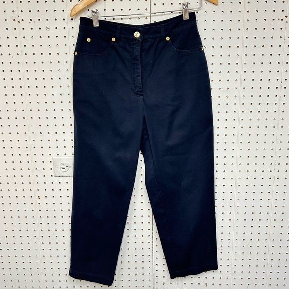 St.John Sport Straight Leg Blue Pants - Picture 1 of 6